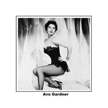 Ava Gardner sexy in tights and basque pin-up pose 8x10 photo