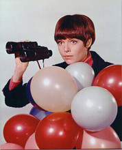 Barbara Feldon holds up binoculars studio portrait Get Smart 8x10 photo