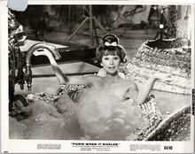 Audrey Hepburn cute lying in bubble bath Paris When it Sizzles 8x10 original