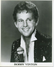 Bobby Vinton original 1980's 8x10 head shot photo in black sequined jacket