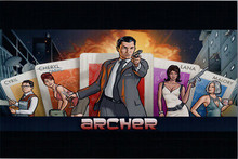 Archer TV series 8x10 photo Archer Cyril Carol Lana & Malory