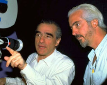 Casino 1995 director Martin Scorsese on set filming scene 8x10 photo