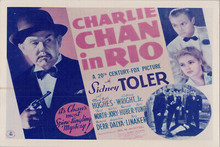 Charlie Chan in Rio 8x10 poster artwork Sidney Toler Mary Beth Hughes