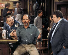Cheers TV series Cliff John Ratzenberger and Norm George Wendt at bar 8x10 photo
