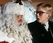 Christmas Story Peter Billingsley as Ralphie Jeff Gillen as Santa 8x10 photo