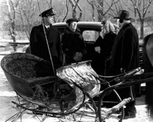 Christmas in Connecticut Dennis Morgan Barbara Stanwyck buggy in snow 8x10 photo
