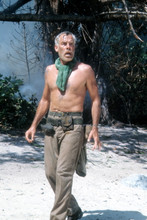 Lee Marvin, Great barechested shot on the set of Hell In The Pacific 8x12 photo