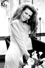 Tawny Kitaen 1980's sex kitten starlet smiling pose 8x12 inch real photo