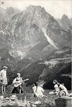 The Sound of Music 8x12 inch photo Julie Andrews & Von Trapp kids picnic & sing