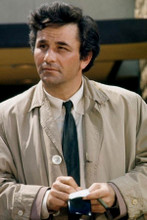 Peter Falk 1970's Columbo holding notebook 8x12 inch real photograph