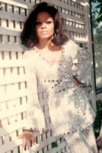 Diana Ross 1960's pose in silver sequined pant suit 8x12 inch real photograph