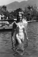 Julia Adams Creature From The Black Lagoon in swimsuit enters water 8x12 photo