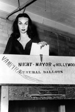 Maila Nurmi Vampira casts ballot Night Mayor of Hollywood 8x12 inch real photo