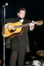 Johnny Cash 1969 iconic full length playing guitar in concert 8x12 press photo