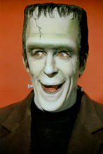 Fred Gwynne as Herman Munster smiling studio publicity pose 8x12 inch real photo