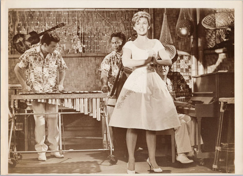 Hawaiian Eye TV series Connie Stevens as Cricket singing with band