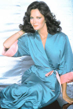 Jaclyn Smith Charlie's Angels as Kelly in blue satin robe 5x7 photo