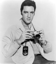 Elvis Presley studio portrait holding camera Live a Little Love a Little 5x7