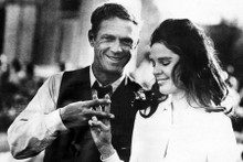 The Getaway 1972 Steve McQueen Ali MacGraw peace signs 4x6 inch real photograph