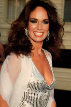 Catherine Bach smiling cleavage pose in sequined dress 4x6 inch real photograph