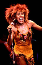 Tina Turner singing in concert holding microphone 4x6 inch photo