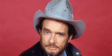 Merle Haggard The Hag country legend studio portrait in hat 4x6 inch photo