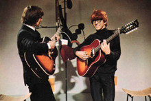 Peter and Gordon British pop duo play guitars on 1966 TV show Pop Gear 4x6 photo