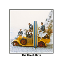 The Beach Boys 12x12 inch poster classic Surfin Safari pick-up with surfboards