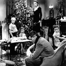 It's A Wonderful Life James Stewart & family by Christmas tree 12x12 photograph