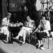 Doris Day John Raitt lunch on set The Pajama Game 12x12 inch photograph