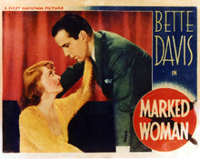 Marked Woman Bette Davis Humphrey Bogart 12x18 inch movie poster