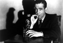 The Maltese Falcon Humphrey Bogart classic as Spade with bird 12x18 inch Poster