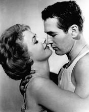 The Hustler Paul Newman Piper Laurie about to kiss as they embrace 12x18  Poster