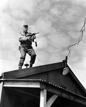 The Dirty Dozen Lee Marvin on rooftop with machine gun 12x18  Poster