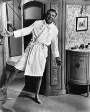 Charade Cary Grant smiling full length pose in bath robe 12x18  Poster