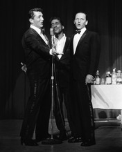 Frank Sinatra Dean Martin Sammy Davis Jnr Rat Pack on stage 1960's 12x18  Poster