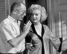 Some Like It Hot Marilyn Monroe on set with director Billy Wilder 12x18  Poster