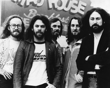 Supertramp pose together in front of Mad House 12x18  Poster