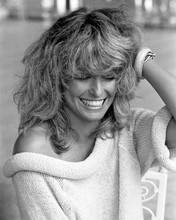 Farrah Fawcett classic 1970's pose hand in hair & bare shoulder 12x18  Poster