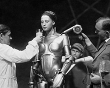 Metropolis Brigitte Helm sips on a drink in between takes 12x18  Poster