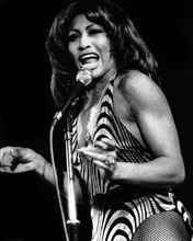 Tina Turner early 1970's on stage performing in full flow 12x18  Poster