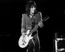 Joan Jett 1980's smiling in concert playing guitar 12x18  Poster