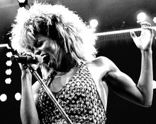 Tina Turner 1980's in concert pose singing 12x18  Poster