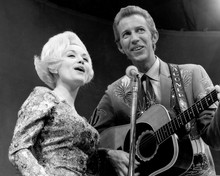 Porter Wagoner Dolly Parton early pose singing together 12x18  Poster