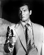 The Spy Who Loved Me Roger Moore pointing gun 12x18  Poster