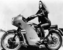Thunderball Claudine Auger on BSA motorcycle 12x18  Poster