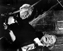 Madhouse PETER CUSHING AND VINCENT PRICE with dagger on floor 12x18  Poster