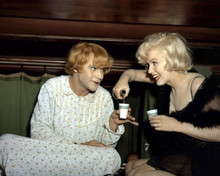 Some Like It Hot Marilyn Monroe Jack Lemmon drink in train bunk 12x18  Poster