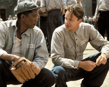 The Shawshank Redemption Tim Robbins Morgan Freeman baseball glove 12x18  Poster