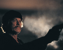Death Wish II Charles Bronson in beanie pointing gun smoke behind 12x18  Poster